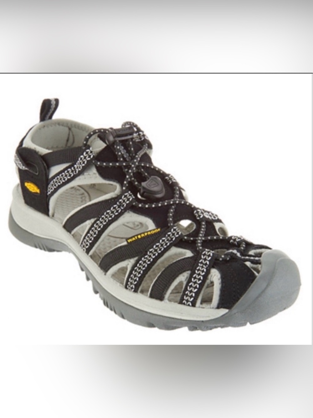 Keen Whisper Black Water Sandals Shoes Size 8